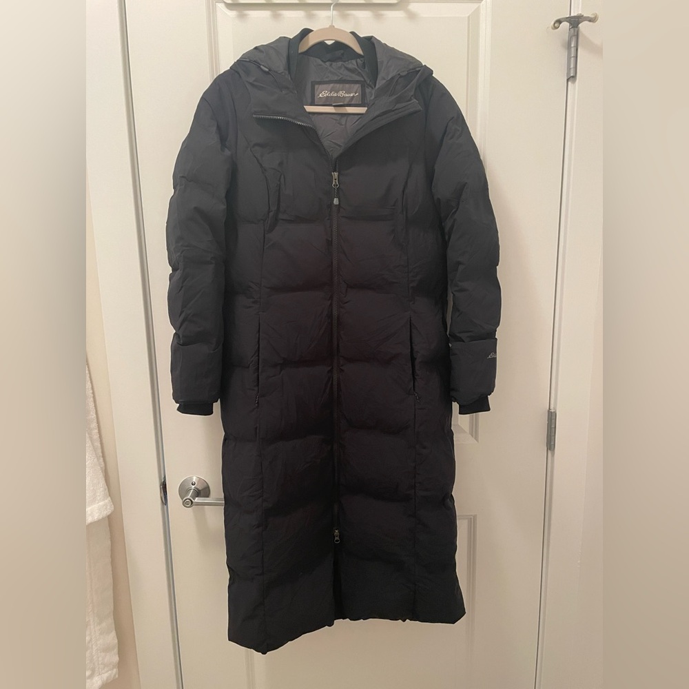 Eddie Bauer down coat long woman puffer